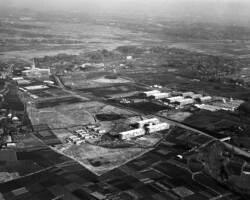 空から見た草創期の湘南キャンパス<br>(1965年撮影)